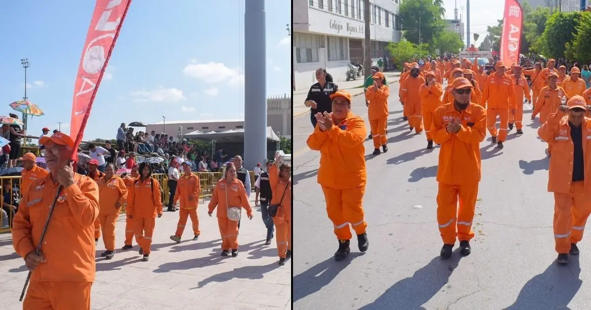 Durante el desfile, el personal de La Ola fue ovacionado por los asistentes. (Fotografía: Municipio de Torreón)