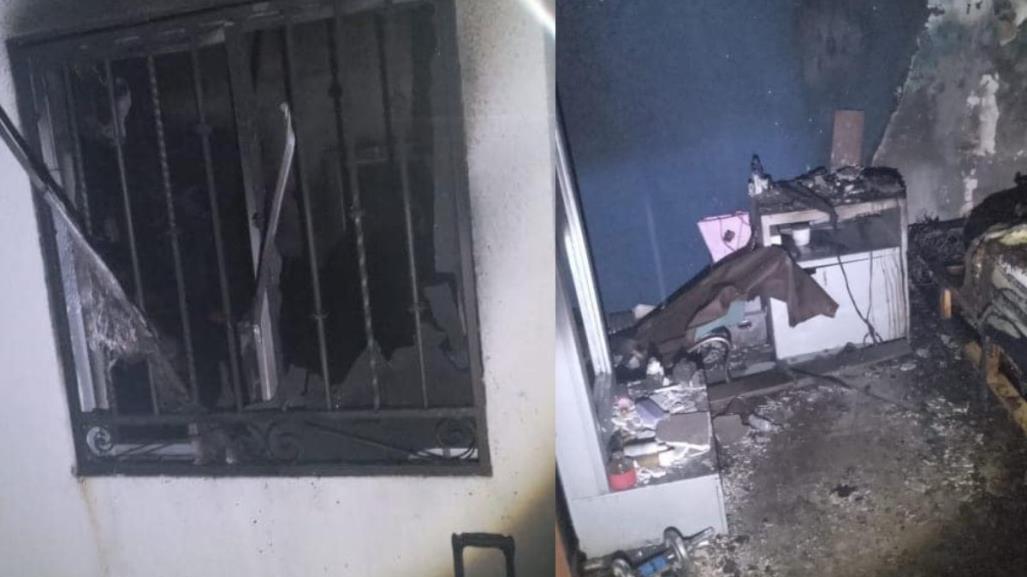 Incendio consume vivienda en la colonia Las Américas de La Paz