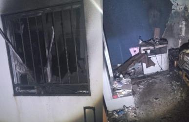 Incendio consume vivienda en la colonia Las Américas de La Paz