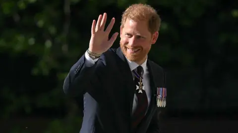 El Principe Harry en la coronación de su padre el Rey Carlos III. Foto: Primicias.