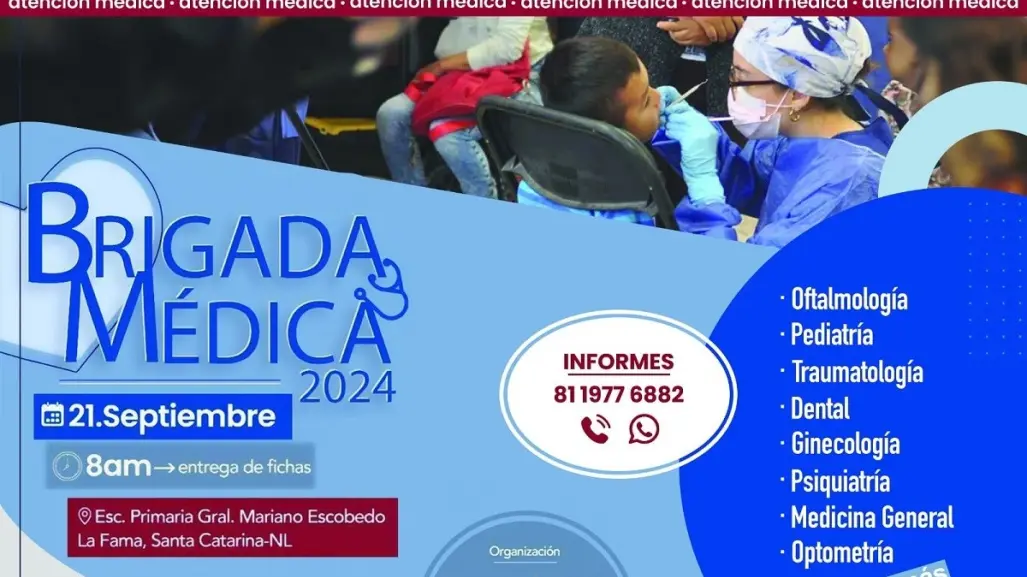 Ofrece Santa Catarina brigada médica 2024 con servicios gratuitos de salud