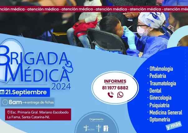 Ofrece Santa Catarina brigada médica 2024 con servicios gratuitos de salud