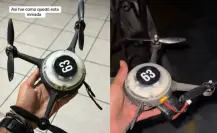 Drone cae del cielo en fiestas patrias y por poco impacta a espectador en La Paz