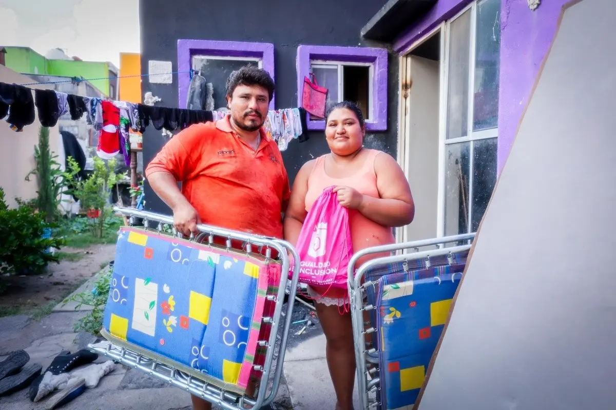Igualdad e Inclusión entrega ayuda humanitaria tras lluvias en Salinas Victoria