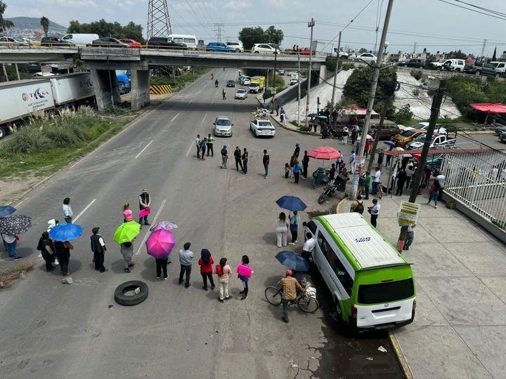 ¡No hay paso! Bloqueo en la carretera Lechería-Texcoco