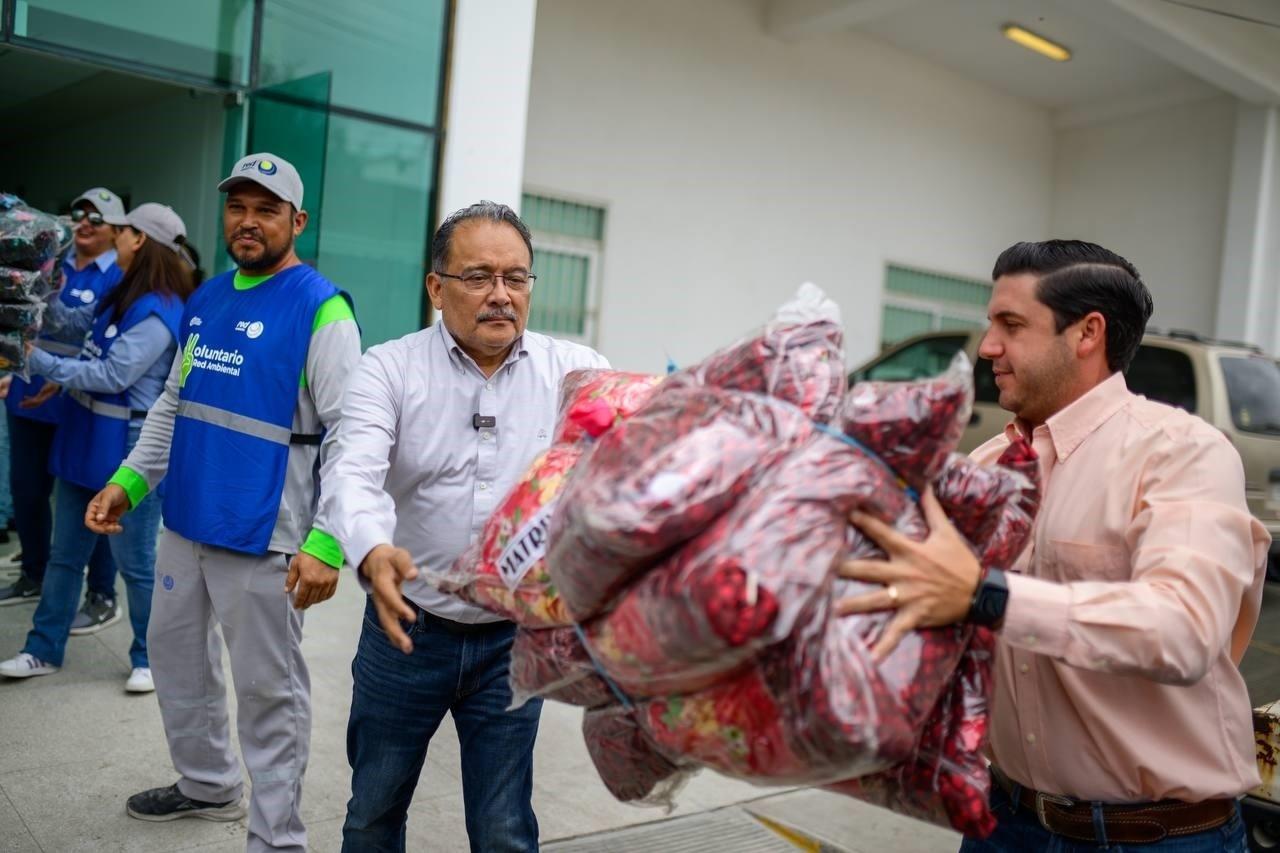 Escobedo brinda apoyo a Salinas Victoria tras intensas lluvias. Foto. Gobierno de Escobedo