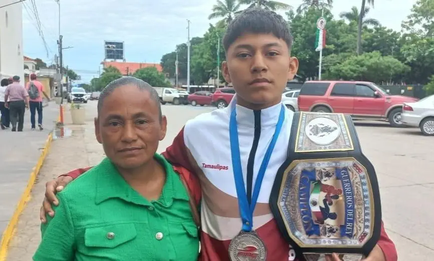 Abisai García Nieto, promesa del boxeo en el sur de Tamaulipas, representará a México en campeonato internacional en España.