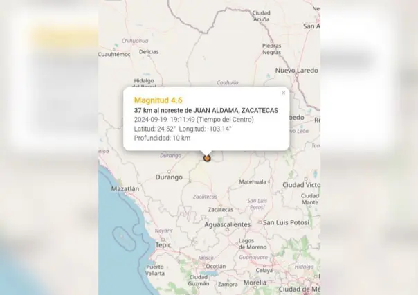 ¡Sismo en Durango este 19 de septiembre!