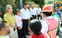 Participa gobernador en simulacro durante el Día Nacional de Protección Civil