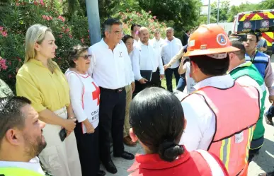 Participa gobernador en simulacro durante el Día Nacional de Protección Civil