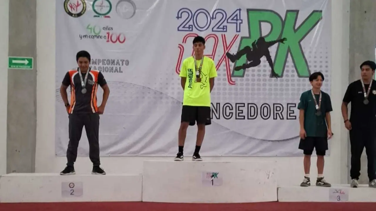 Aarón Amaya es un joven duranguense que representará a México en el  mundial de Parkour. Foto: Cortesía.