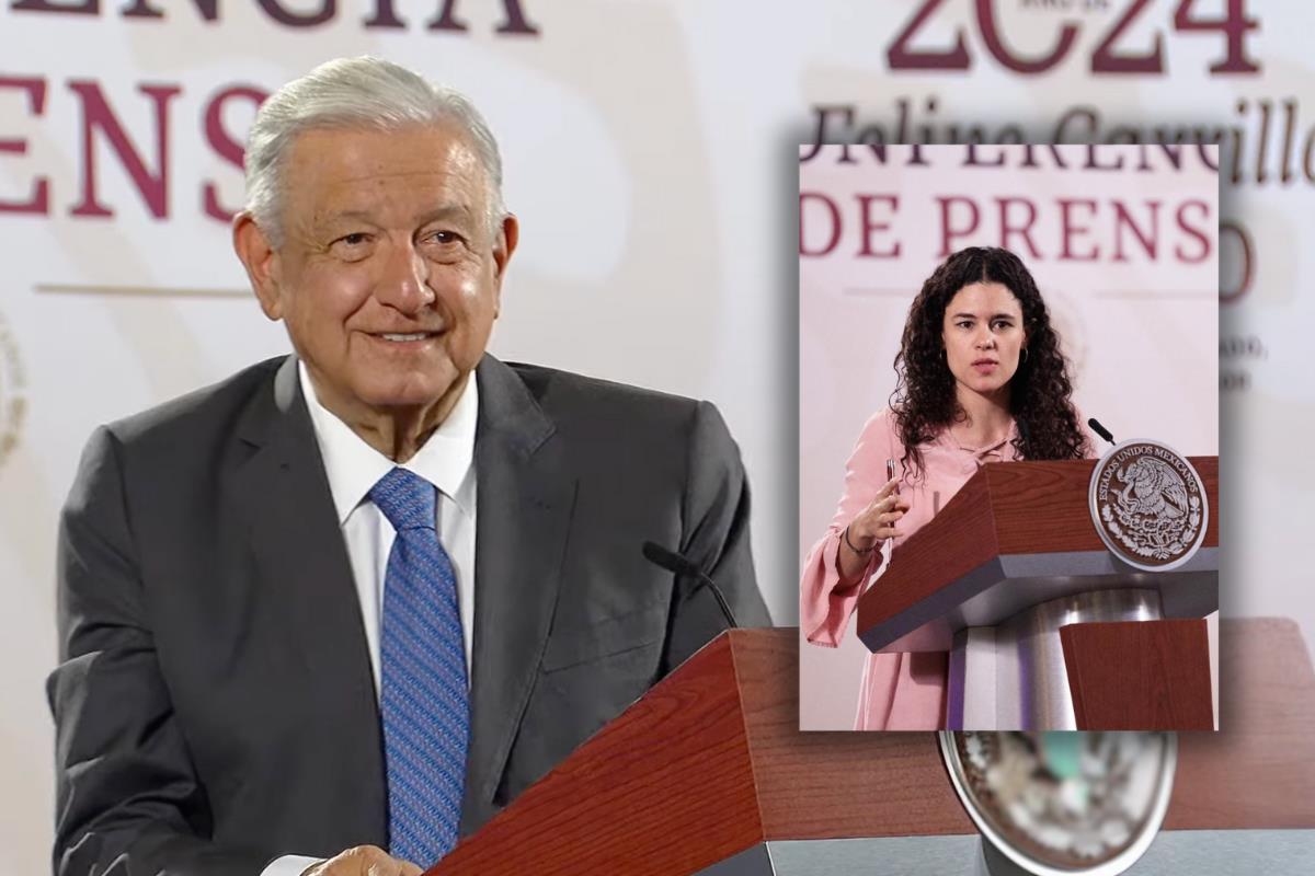 Luisa María Alcalde continuará en gabinete de AMLO. Foto: SS de conferencia de prensa