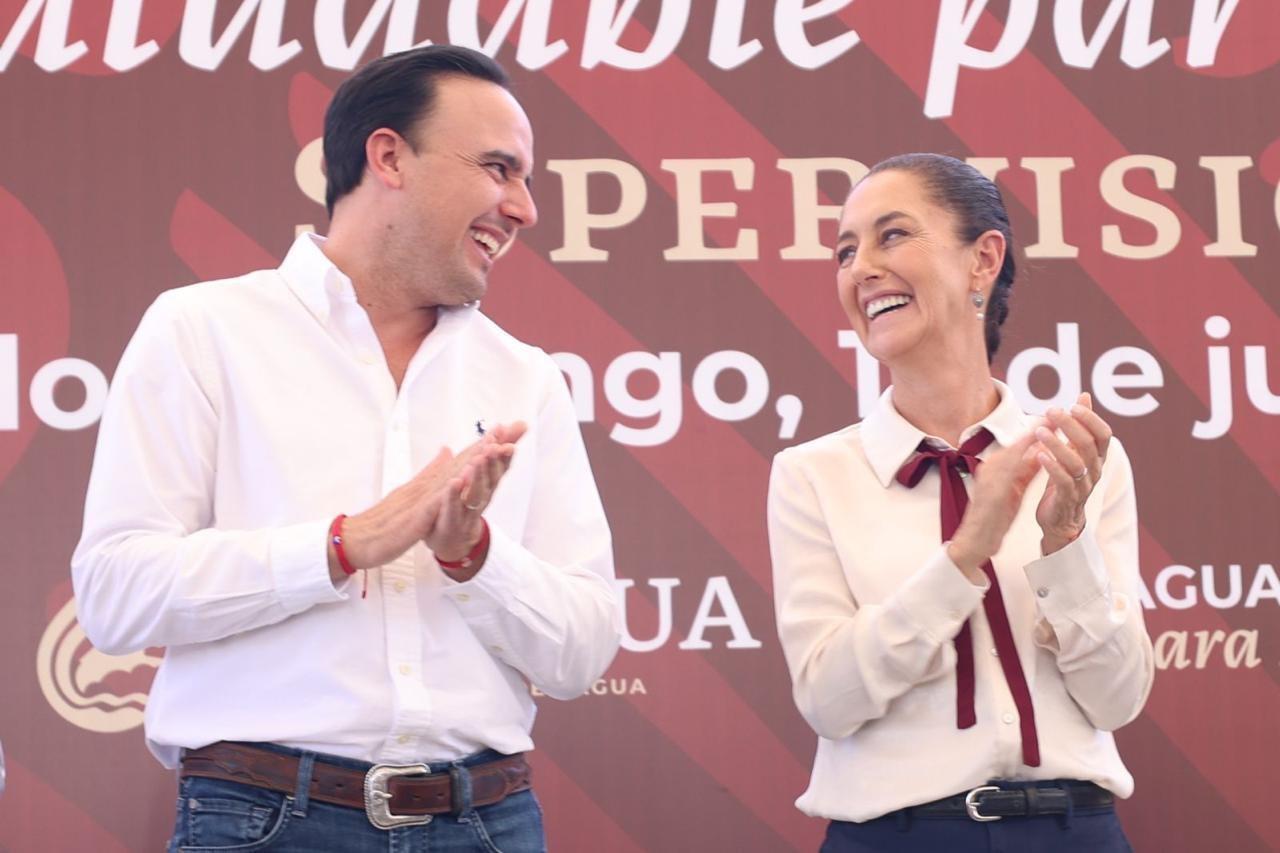 Manolo Jiménez y Claudia Sheinbaum. (Fotografía: Cortesía)