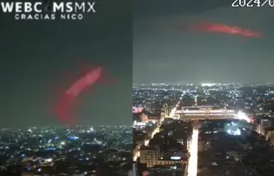 ¿Qué es eso? Captan objeto luminoso cerca de la Torre Latinoamericana |VIDEO