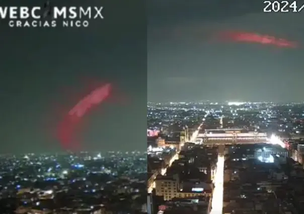 ¿Qué es eso? Captan objeto luminoso cerca de la Torre Latinoamericana |VIDEO