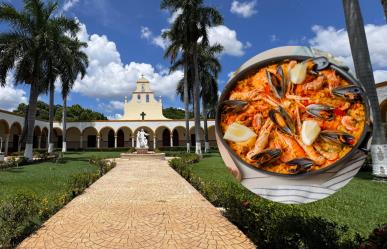 Todo listo para la Paellada a beneficio del asilo Brunet Celarain en Mérida
