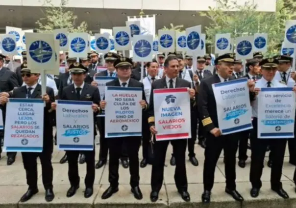 Pilotos de Aeroméxico amenazan con huelga en octubre; demandan aumento salarial
