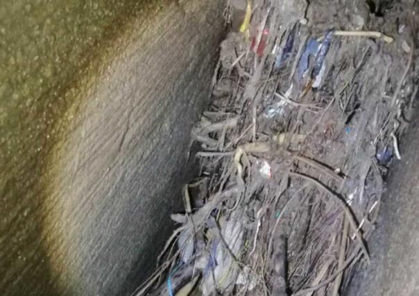 Recurren a la tecnología para detectar el tapón en presa Los Cuartos (VIDEO)