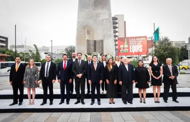 Realizan guardia de honor por el 428 aniversario de la Fundación de Monterrey