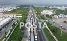 Tráfico de 20 kilómetros en Libramiento Noroeste por bloqueo de Poder Judicial