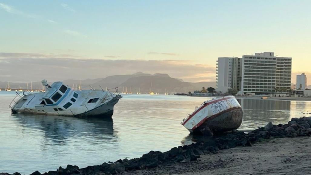 Destruirán 7 embarcaciones abandonadas en la Bahía de La Paz