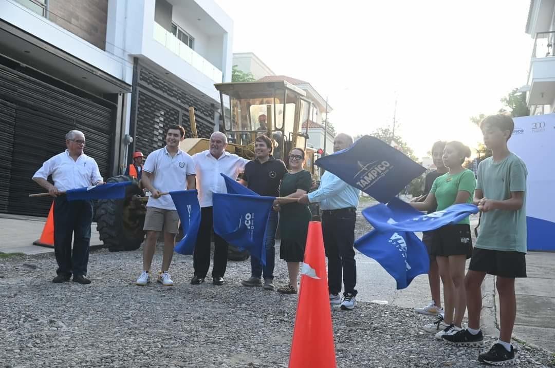 En Tampico la obra no se detiene. Foto: municipio de Tampico