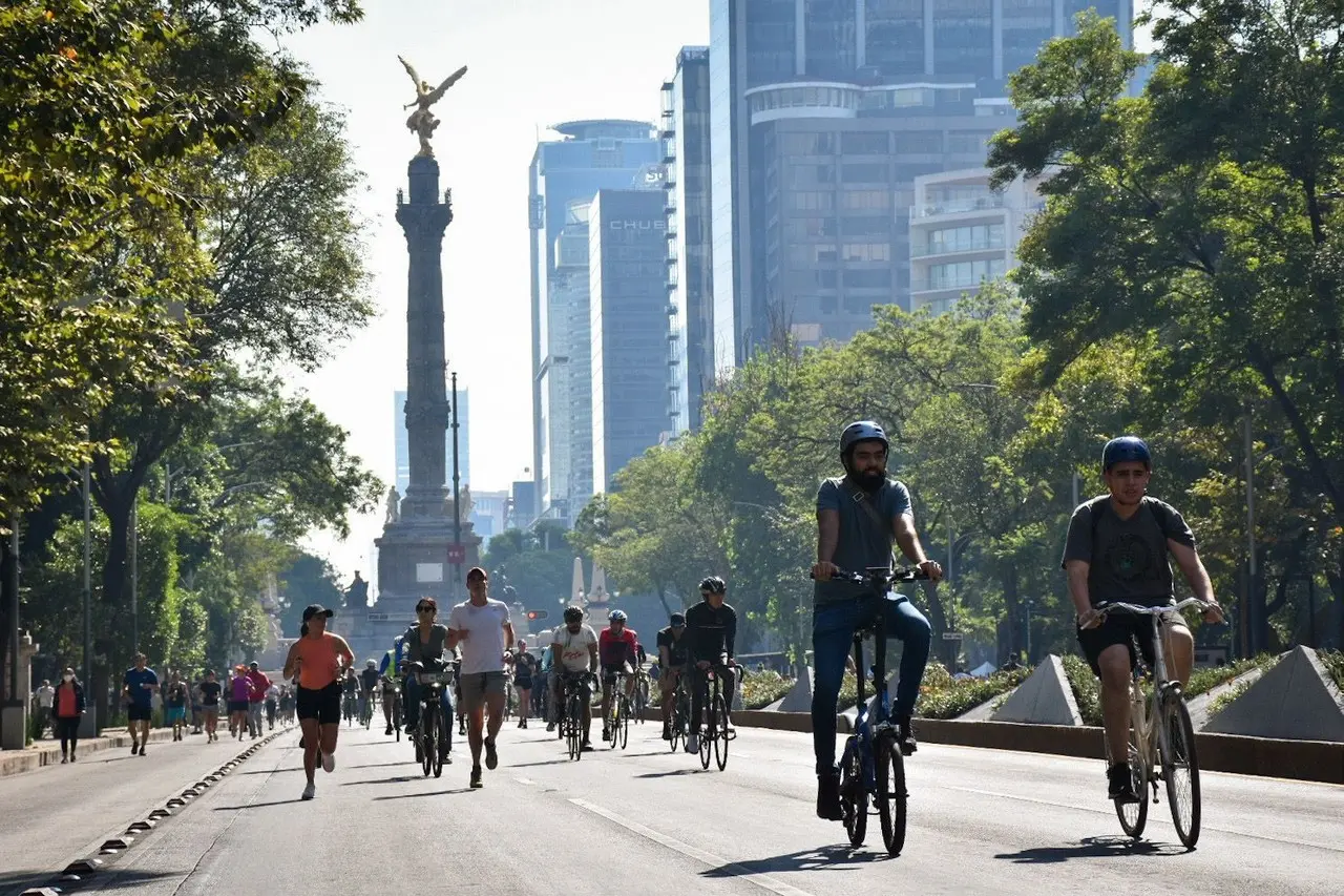 Capitalinos asistieron al Ciclotón de la CDMX. Foto: INDEPORTE