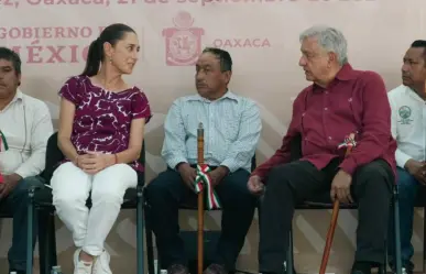 Claudia Sheinbaum promete más caminos artesanales en Oaxaca (VIDEO)