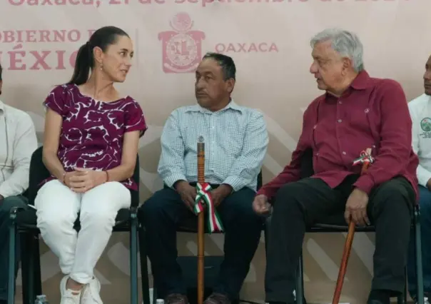 Claudia Sheinbaum promete más caminos artesanales en Oaxaca (VIDEO)