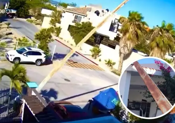 Colapsa poste de luz en Cabo San Lucas tras un año de reportes
