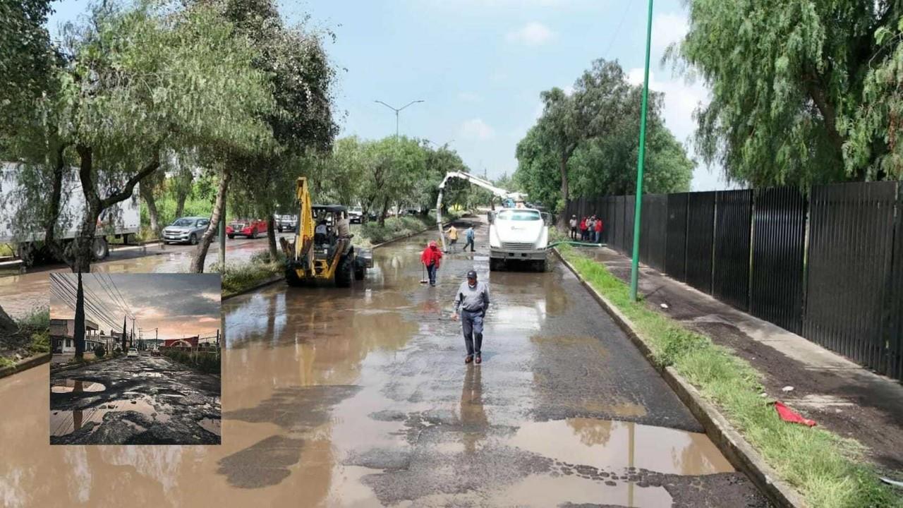 No se han dado detalles del programa emergente para reparar los baches por parte del gobierno de Edomex. Foto: FB Observatorio Metropolitano