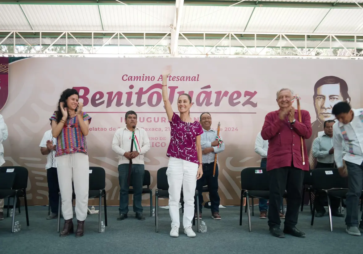 Claudia Sheinbaum reafirmó su compromiso de seguir trabajando por la Cuarta Transformación y apoyar a las comunidades más vulnerables. Foto: Cortesía CSP