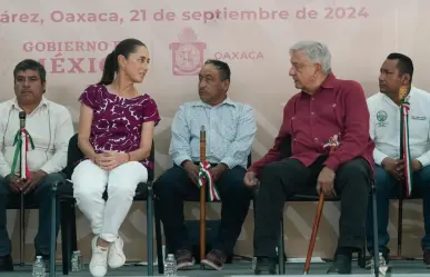 Inauguración del Camino Benito Juárez en Guelatao, Oaxaca