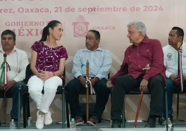 Inauguración del Camino Benito Juárez en Guelatao, Oaxaca