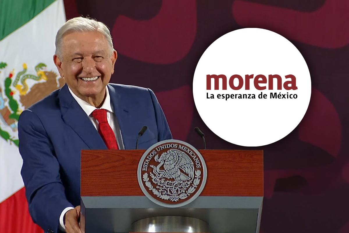 AMLO renuncia a la militancia partidista. Foto: SS conferencia/@PartidoMorenaMx