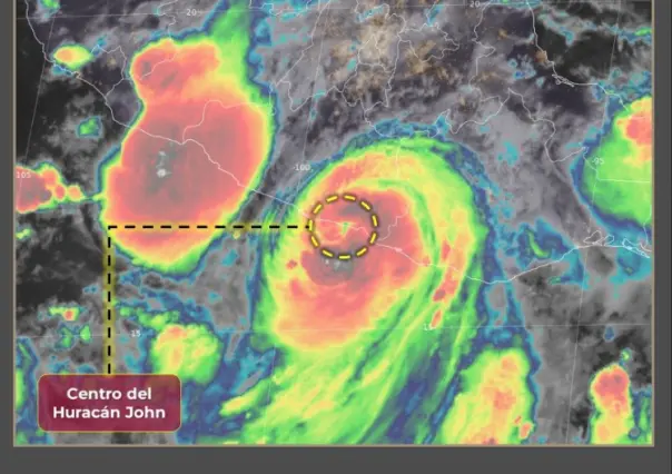 Huracán John toca tierra en el sur de México como categoría 3