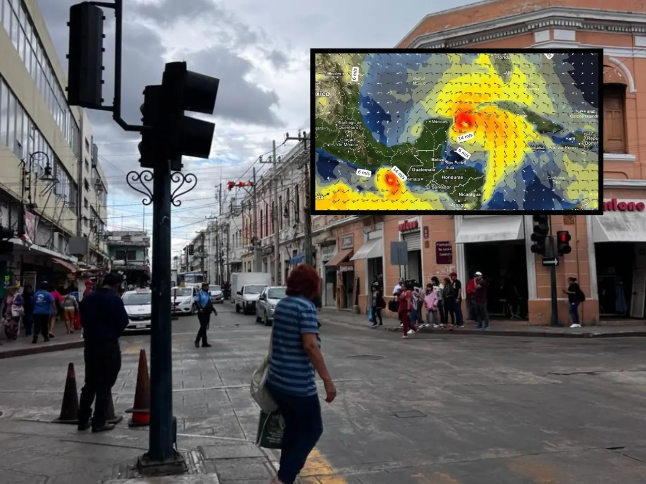 Ante la circulación de un sistema de baja presión sobre la región se prevé una jornada de tormentas en este inicio de semana.- Foto de Meteorología Yucatán