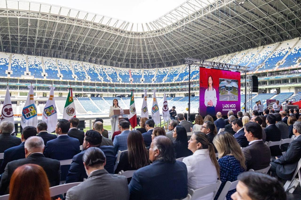 La alcaldesa Cristina Díaz presentando su tercer informe de Gobierno. Foto: Gobierno de Guadalupe