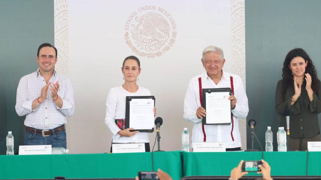 Refrendan Sheinbaum y Manolo compromiso con familias de Pasta de Conchos