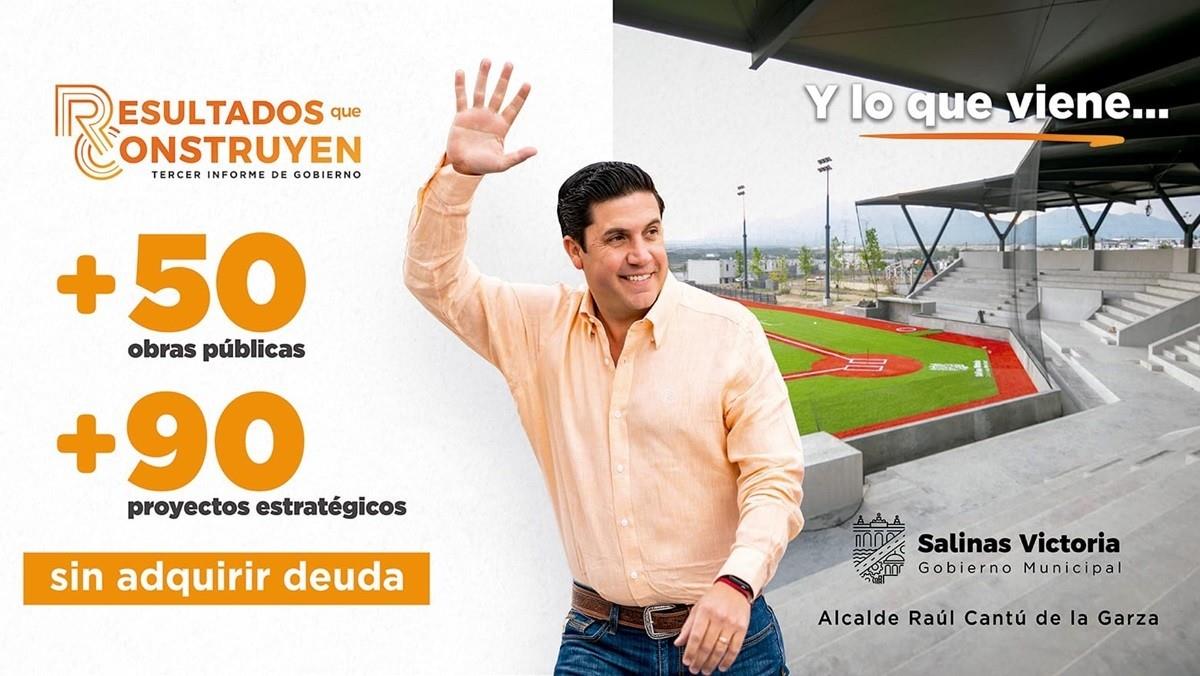 Presentará Raúl Cantú de la Garza su tercer informe con récord de obras públicas
