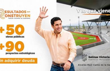 Presentará Raúl Cantú de la Garza su tercer informe con récord de obras públicas