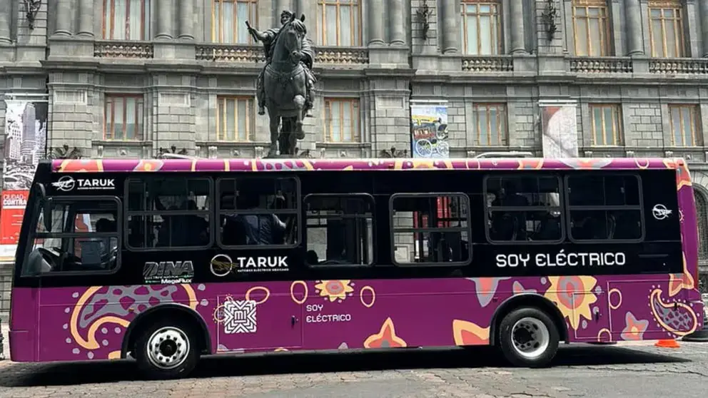 Pruebas del autobús eléctrico Taruk en la Ciudad de México