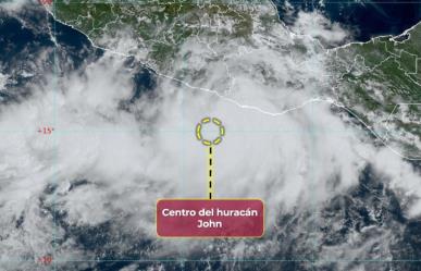 Tormenta tropical John se intensifica a huracán de categoría 1