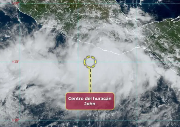 Tormenta tropical John se intensifica a huracán de categoría 1