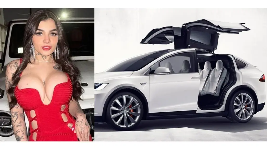 Karely Ruiz presume su nuevo carrito TESLA, como el de LCDLFM (VIDEO)