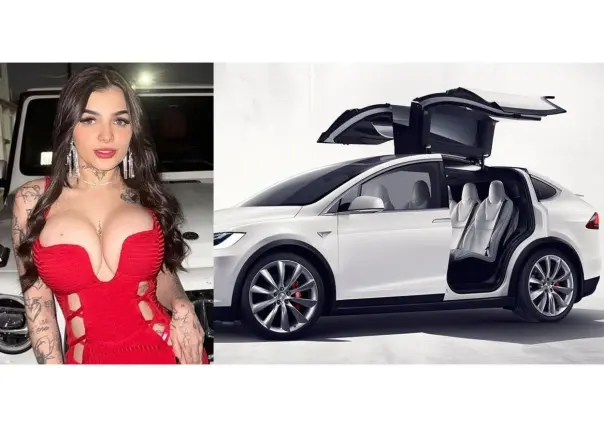 Karely Ruiz presume su nuevo carrito TESLA, como el de LCDLFM (VIDEO)