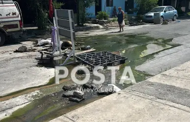 ¡Están hartos! Vecinos de Guadalupe tienen 4 meses viviendo entre aguas negras