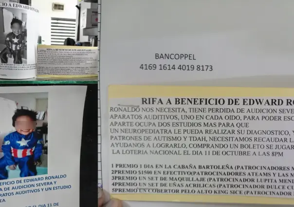 Piden apoyo para el pequeño Edward Ronaldo en Monclova 