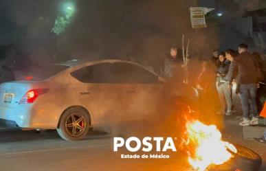 Diez horas y sumando lleva el bloqueo en la Texcoco-Lechería en Ecatepec (VIDEO)
