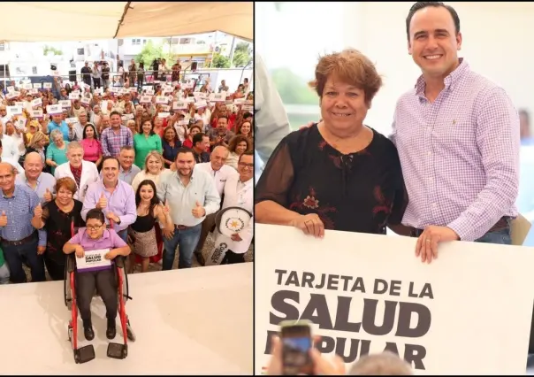 Manolo Jiménez entrega Tarjetas de la Salud Popular en Monclova